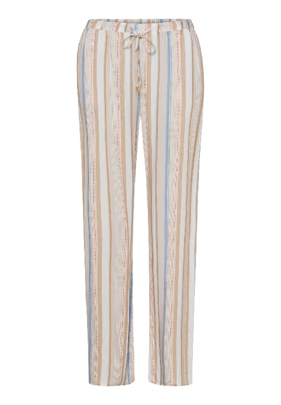 Women's Evening Clothes Sleep And Lounge Woven Long Pant | Textured Stripe 77617-2953