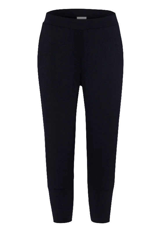 Women's Elegant Evening Attire Yoga Crop Pant | Black 78389-019