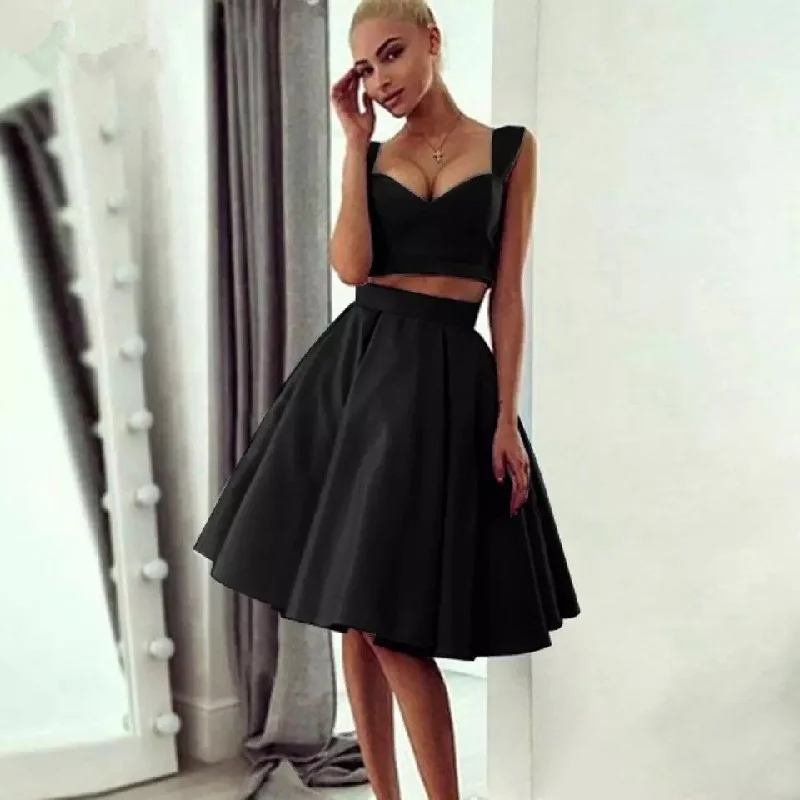 Comfortable Lounge Clothing FashionSierra - Simple Knee Length Homecoming Dress  Two Pieces