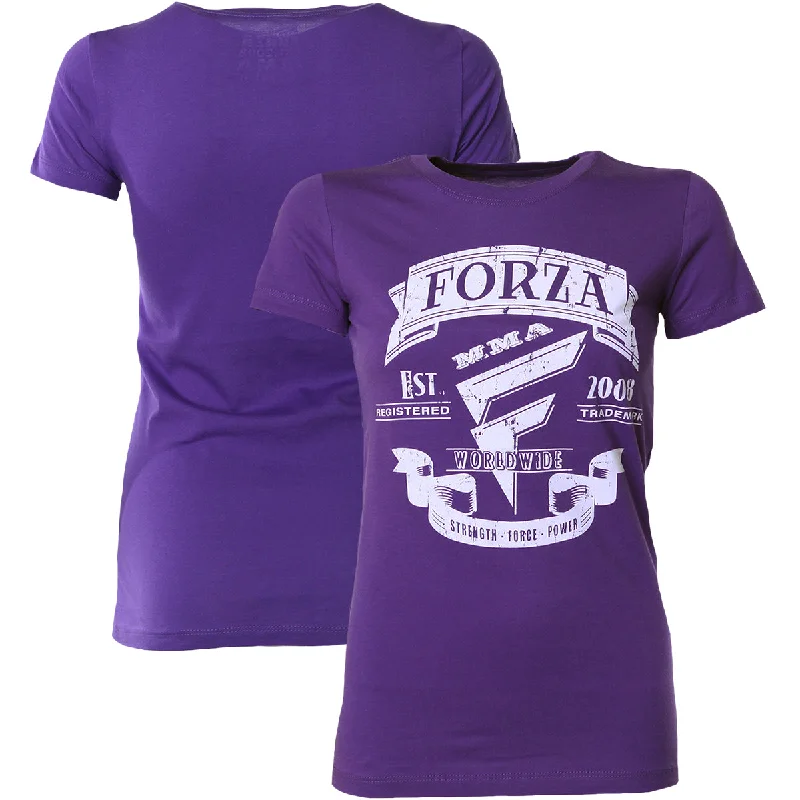 Women's Evening Wear Outfit Forza Sports Women's "Origins" MMA T-Shirt - Purple Rush