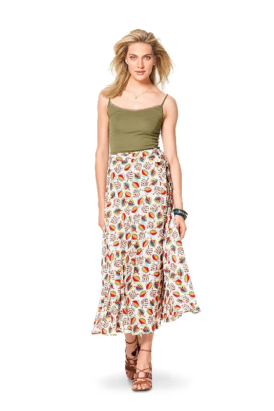 Modern Women's Outfit Burda Wrap Skirts 6340