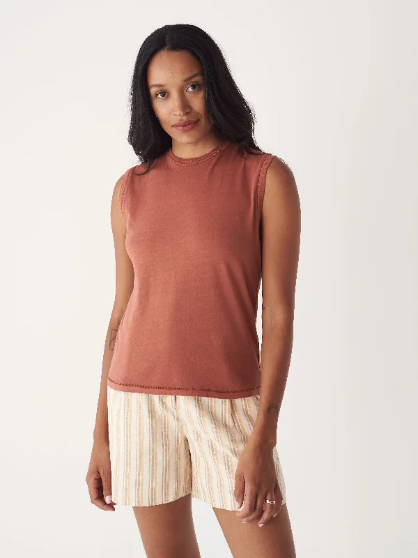 Women's Professional Attire The Essential Tank Top in Terra-Cotta