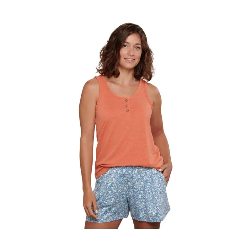 Women's Casual Apparel For Weekends Toad & Co Women's Piru Henley Tank - Dreamsicle