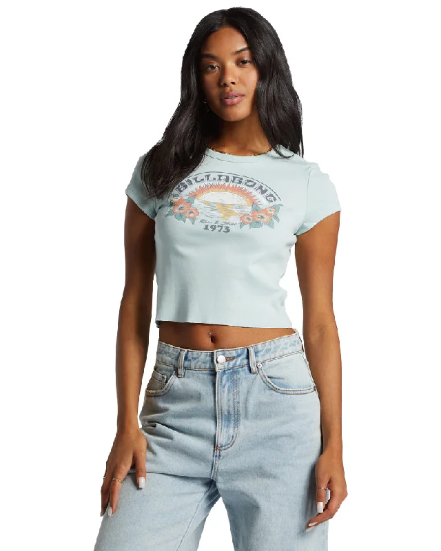 High-Fashion Women's Clothing Billabong Blocky Sun SS tee