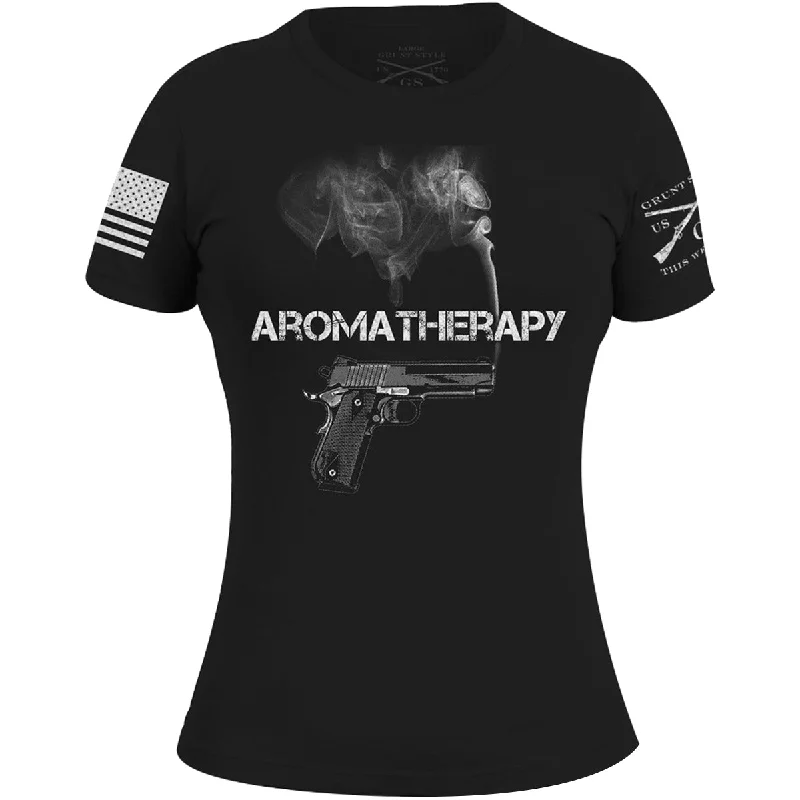 Women's Formal Event Clothing Grunt Style Women's Aromatherapy T-Shirt - Black