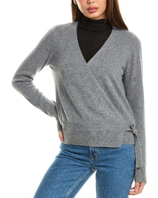 Women's Comfortable Lounge Garments InCashmere Tie-Side Cashmere Cardigan