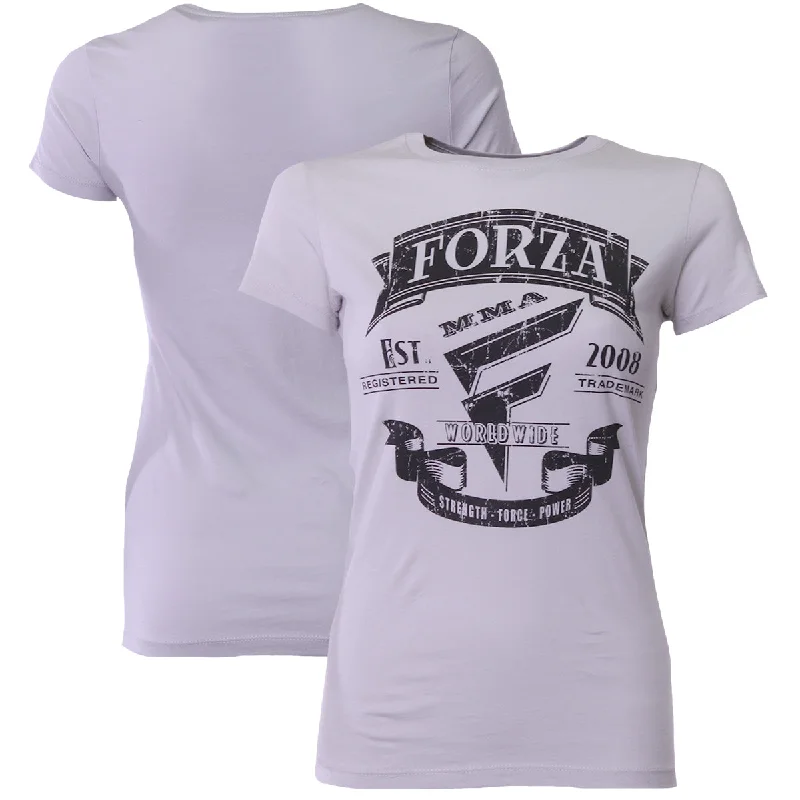 Women's Date Night Outfit Forza Sports Women's "Origins" MMA T-Shirt - Silver