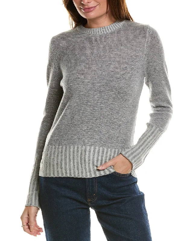 Timeless Women's Outfit Forte Cashmere Plaited Crewneck Wool & Cashmere-Blend Sweater