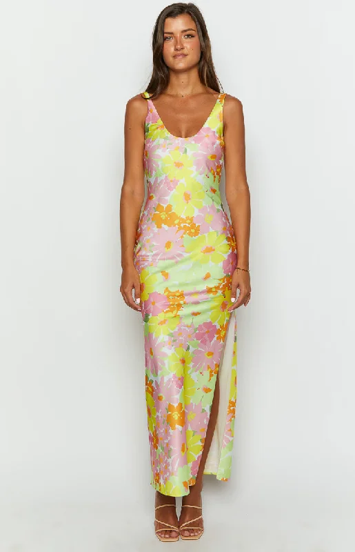 Women's Clothes For Special Occasions Jovie Yellow Floral Maxi Dress