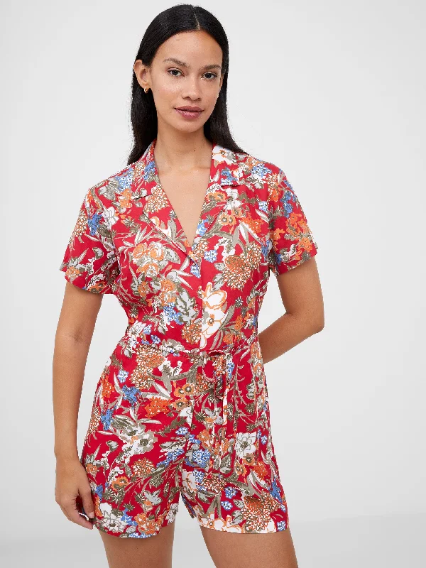 Sustainable Women's Clothing Rever Print Playsuit