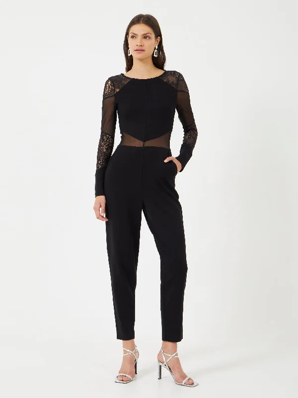 Women's Formal Clothes Vivien Panelled Long Sleeved Jumpsuit