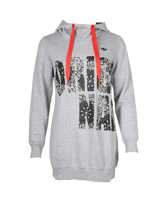 Affordable Women's Garments Adidas Originals Hoodie in Grey Cotton