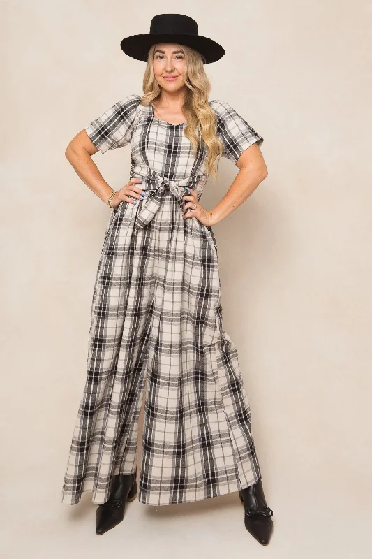 Casual Clothing For Women Laura Jumpsuit in Plaid - FINAL SALE