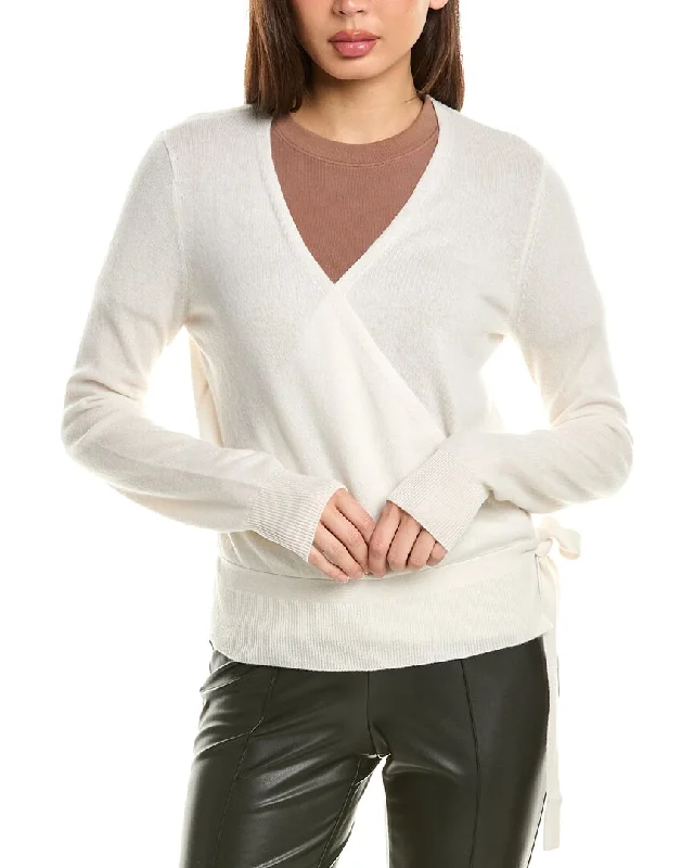 Women's Romantic Outfit InCashmere Tie-Side Cashmere Cardigan