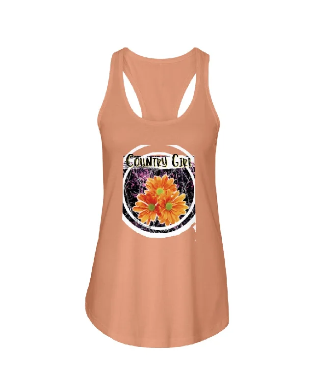 Women's Festive Attire Country Girl Next Level Ladies Racerback Tank