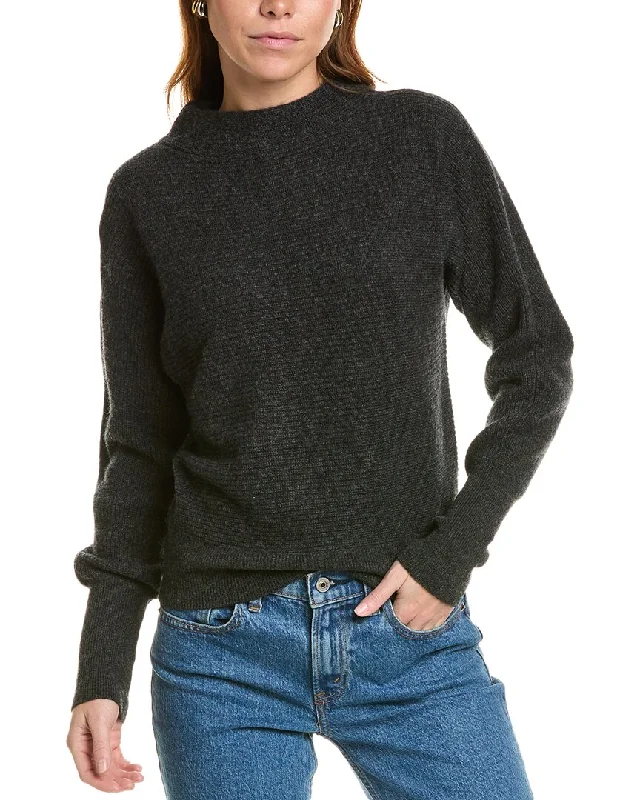 Sustainable Women's Apparel sofiacashmere Dolman Funnel Neck Cashmere Sweater