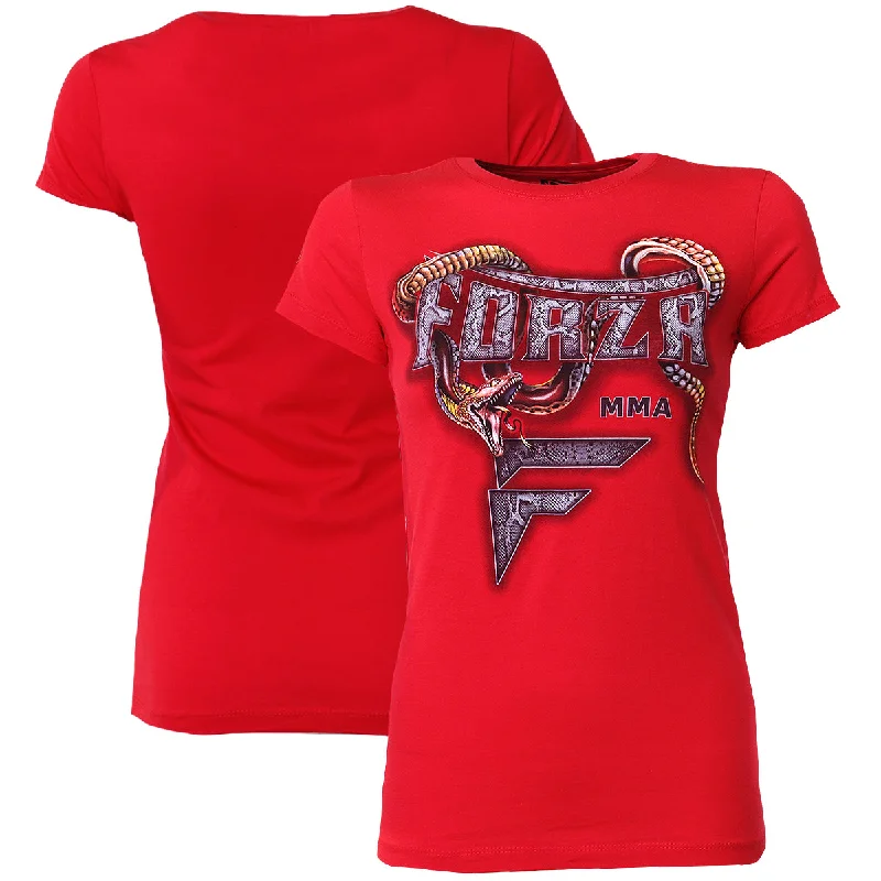 Women's Weekend Outfit Forza Sports Women's "Slither" MMA T-Shirt - Red