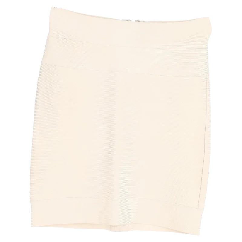 Vintage Clothing For Women Herve Leger Charlotte Bandage Mini Skirt in White Rayon