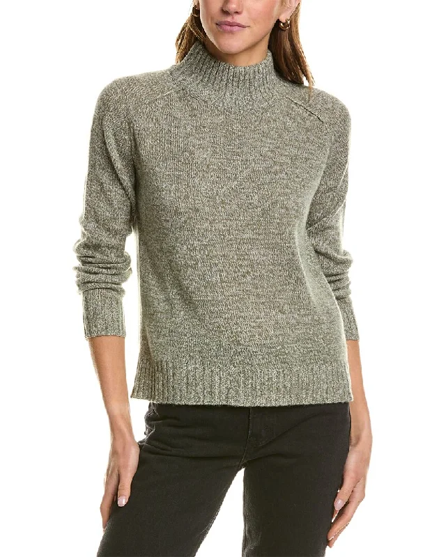 Affordable Women's Clothes Hannah Rose Turtleneck Wool & Cashmere-Blend Sweater