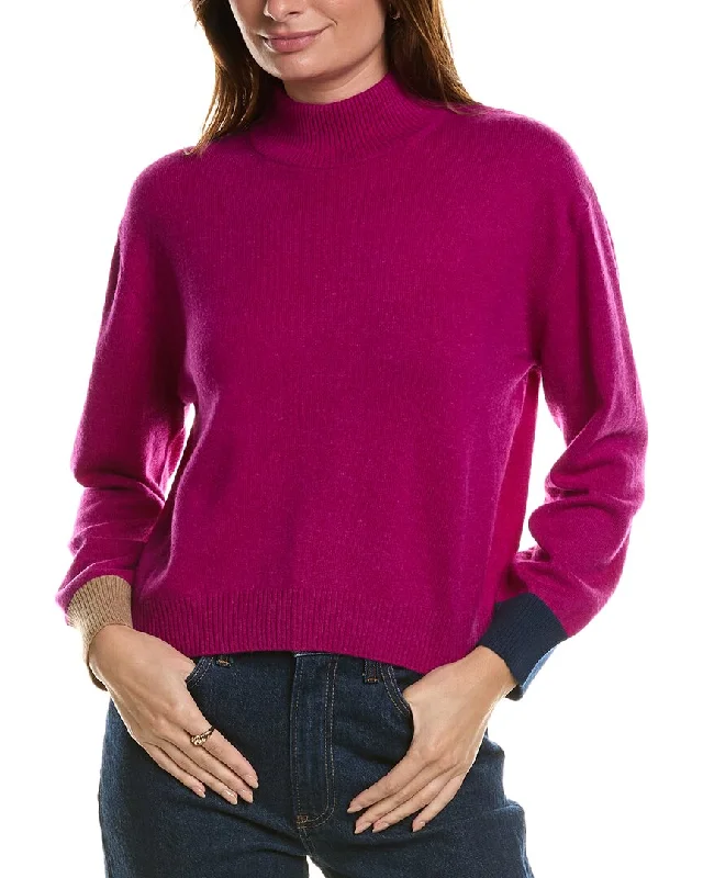 Women's Charming Outfit For Events Forte Cashmere Crop Cashmere Pullover