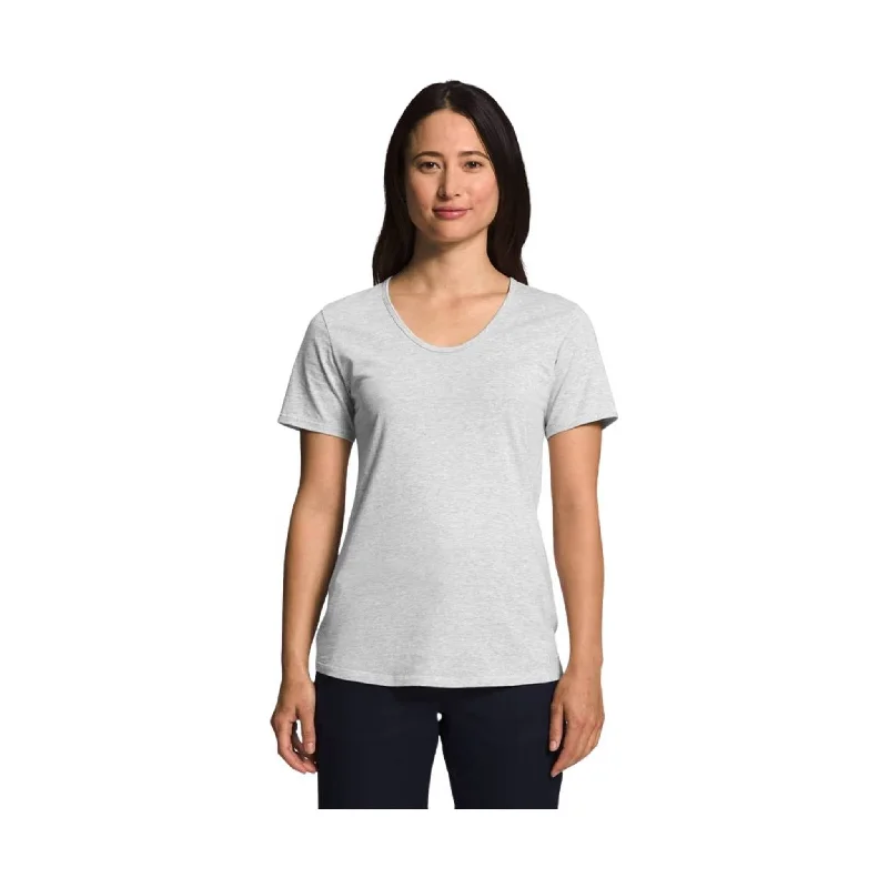 Women's Seasonal Garments The North Face Women's Terrain Short Sleeve Scoop-Neck Tee - Light Grey Heather