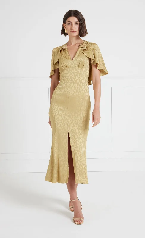 Women's Professional Clothes Willow Cocktail Dress - Flax Gold