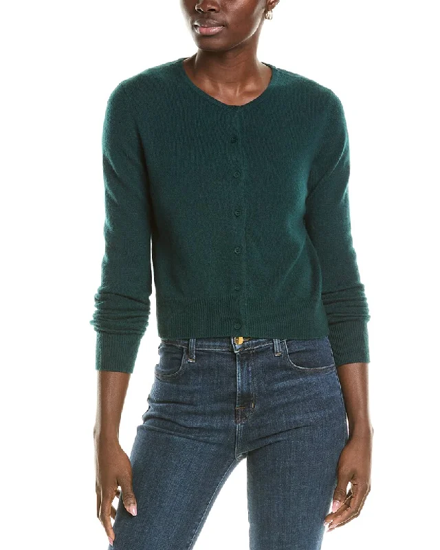 Women's Party Outfit Forte Cashmere Cropped Cashmere Cardigan