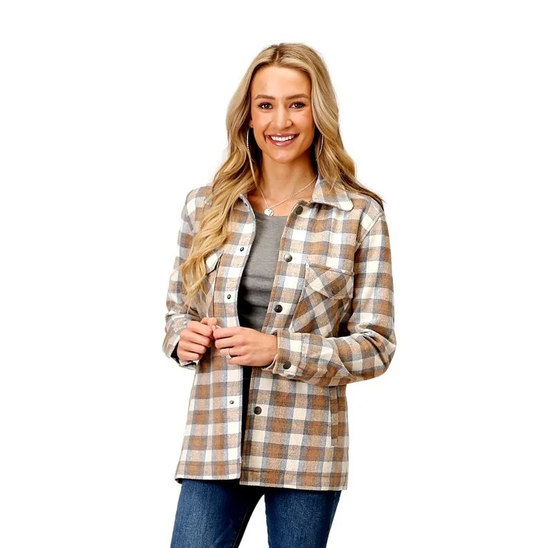 Women's Apparel And Garments Stetson Western Jacket Womens Plaid Shirt Jac 11-098-0539-6181 WH