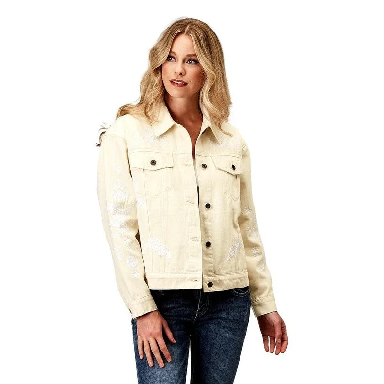 Women's Transitional Apparel Stetson Western Jacket Womens Denim Button Cream 11-098-0594-2047 WH