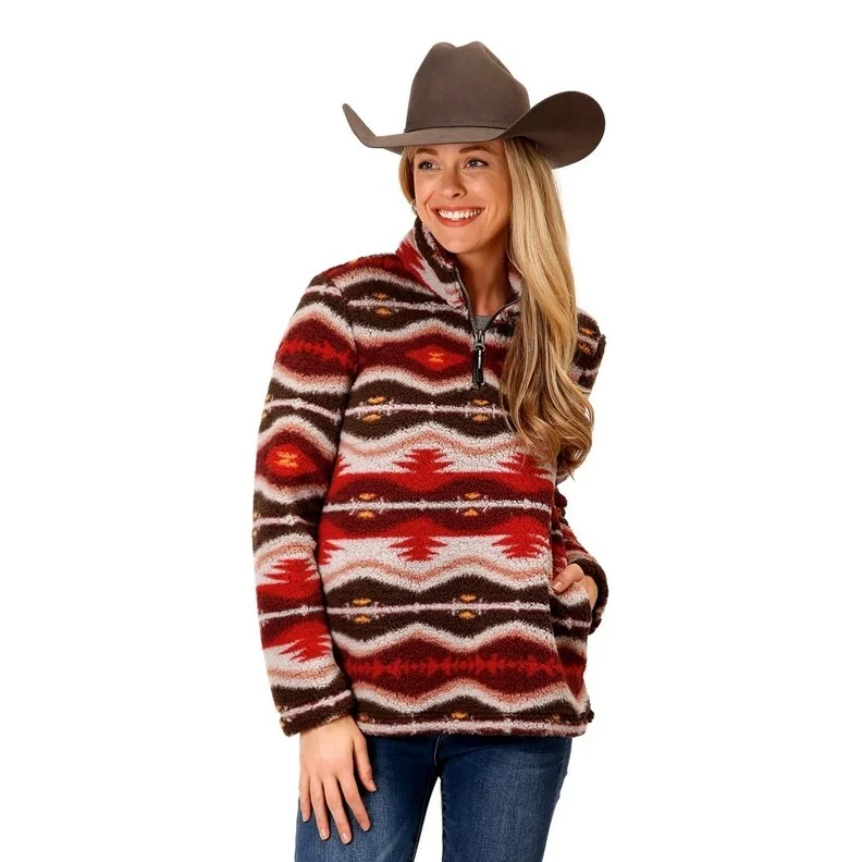 Affordable Luxury Women's Apparel Roper Western Jacket Womens Aztec Logo Multi 03-098-0250-6197 MU