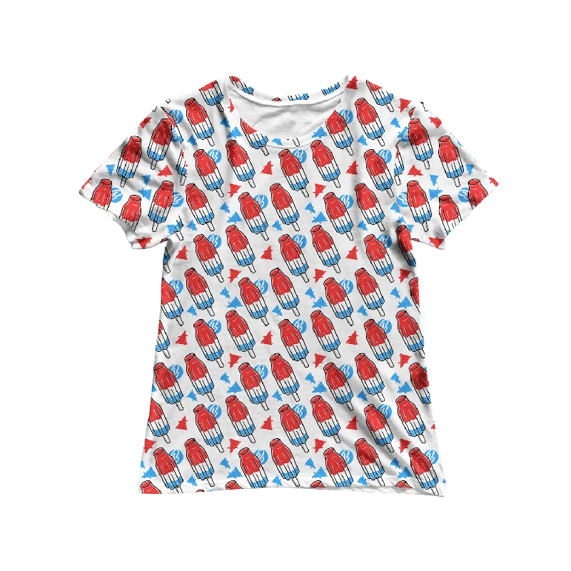 Charming Everyday Clothing For Women Bomb Pop Pattern Women's Tee