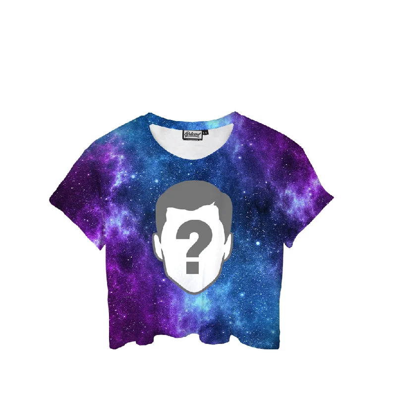 Women's Work Outfit Galaxy Custom Crop Tee