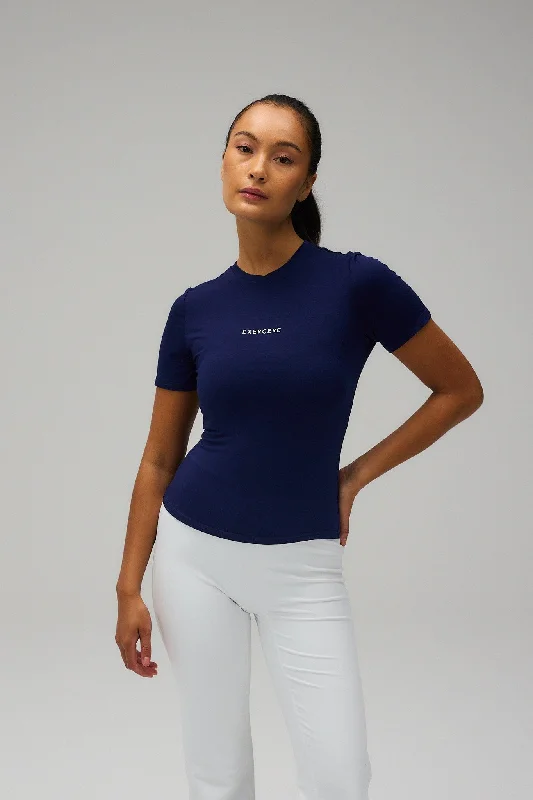 Women's Formal Event Clothing Jersey T-shirt - Navy