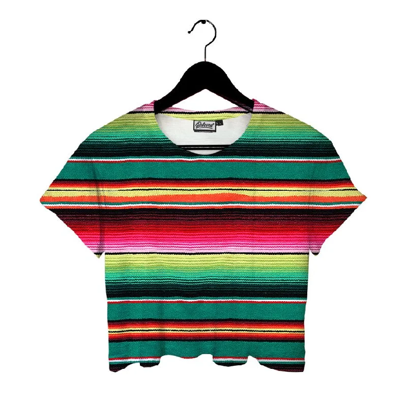 Women's Functional Outdoor Garments Serape Crop Tee