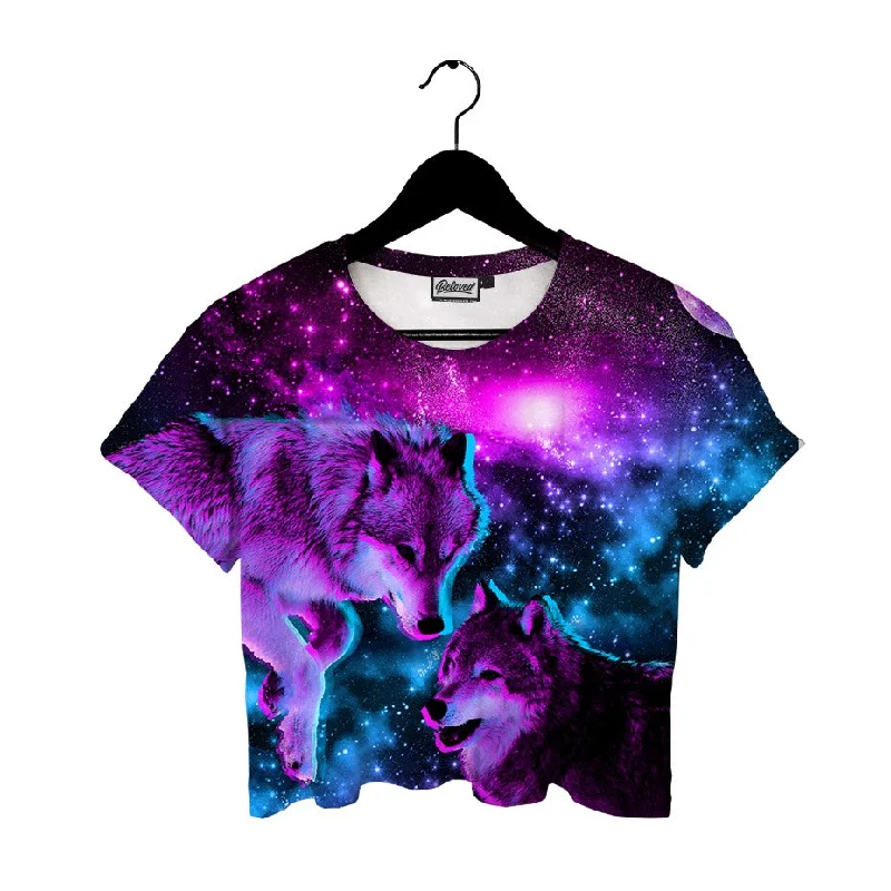 Women's Vintage Garments Space Wolves Crop Tee