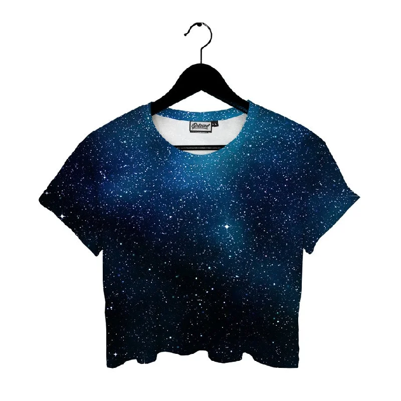 Fashionable Women's Clothing Starry Starry Night Crop Tee